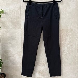 Worthington Slim Ankle Pants Size 2 Black Pull On Stretch